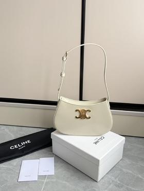 赛琳  米白色Tilly腋下包 金扣（LZ）