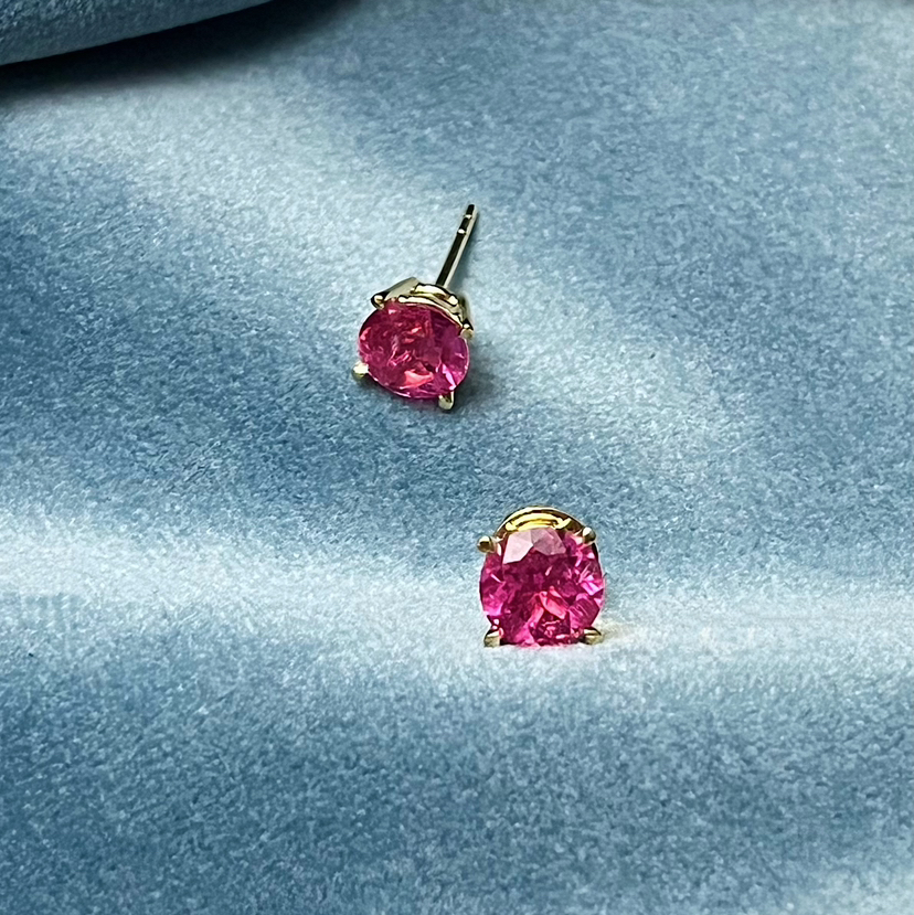 CHIC系列 18K镶碧玺 耳钉