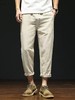 【yzyp-F5218】夏日男子休闲直筒条纹棉麻长裤！！ 商品缩略图0
