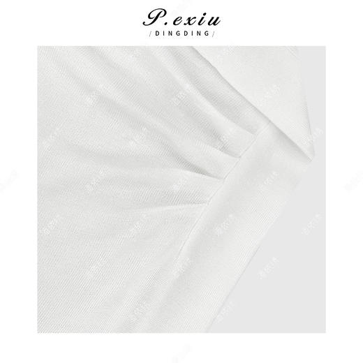 03-5潘依绣丁丁宠粉100%天丝时髦不规则荡领无袖针织上衣 ZZ0910 商品图2