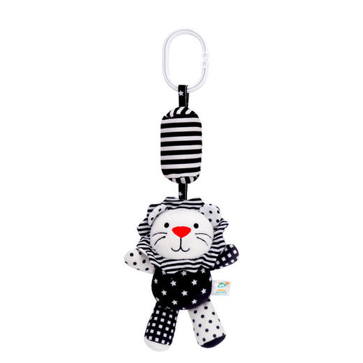 Happy monkey开心美猴王婴儿玩具卡通摇铃车床挂动物黑白风铃 商品图4