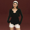 Ariseism 美式复古两件套套装女春季新款修身上衣 商品缩略图3
