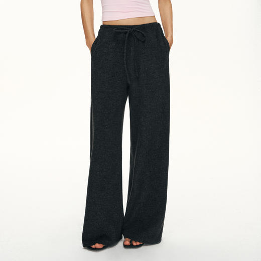 Ariseism黑标 羊毛混纺毛织休闲裤女春季新款长裤子 商品图3