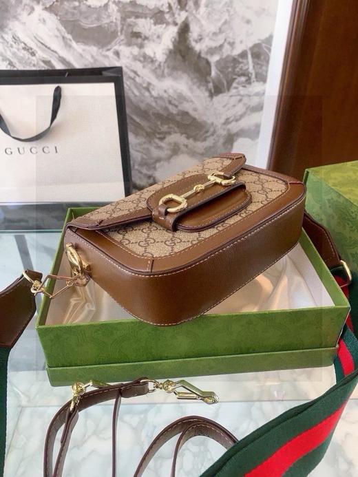 Gucci古驰1955 Horsebit 马鞍包小号 配两条肩带 商品图5