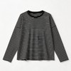 【门店同款】MAXNEW松弛感条纹长袖T恤女莱赛尔氨纶百搭显瘦上衣 商品缩略图1