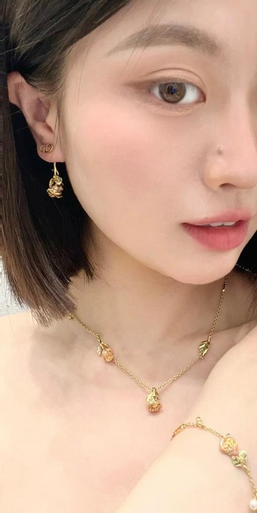 Dior 一支玫瑰双珠耳钉（XTY） 商品图1