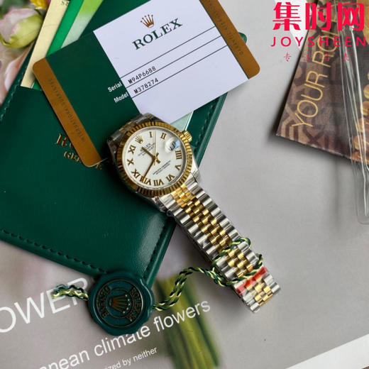 劳力士GS日志型系列 女款31mm 日志31系列 间金白罗马 女士腕表 搭载改Cal.2236全自动机械机芯 商品图8