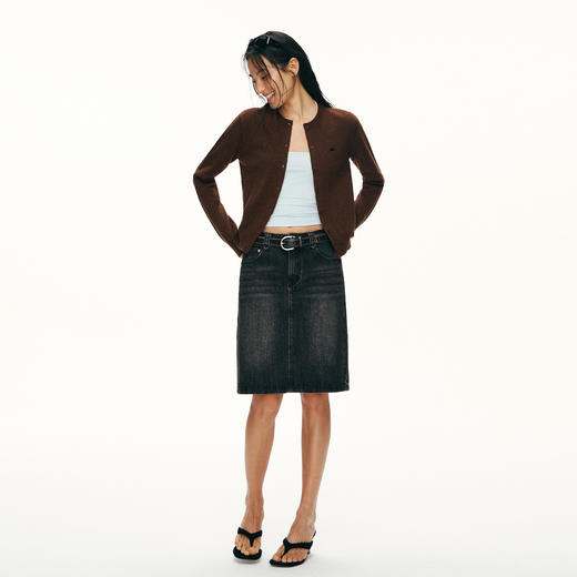 Ariseism黑标 51%绵羊毛针织开衫女春季新款上衣 商品图2