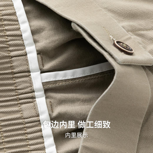 【100%棉】圣得西男士休闲裤2026新款春季时尚都市轻薄锥形长裤子 商品图8