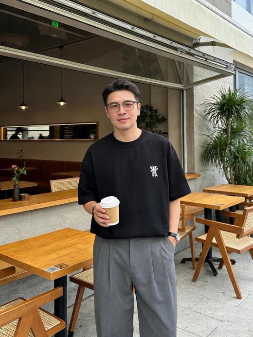 Acne Studios 男女同款圆领T 平纹蝴蝶结徽标休闲圆领短袖 商品图1