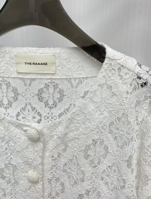 原单新款进口钩花蕾丝镂空小香风外套 商品图1