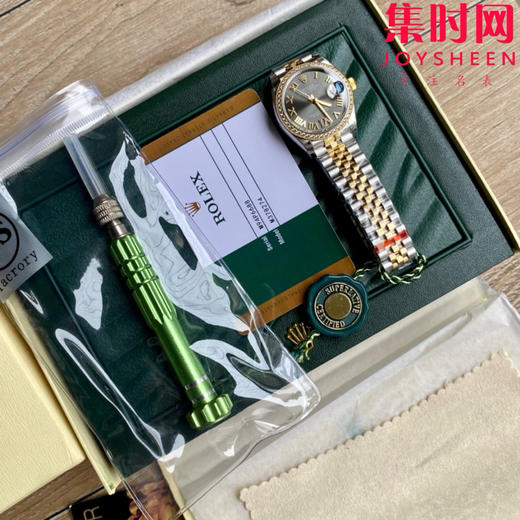 劳力士GS日志型系列 女款31mm 日志31系列 间金灰罗马钻圈 女士腕表 搭载改Cal.2236全自动机械机芯 商品图5