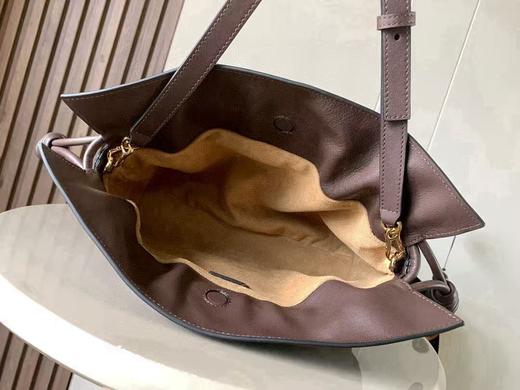 罗意威 纳帕牛皮革Flamenco手拿包福袋 中号 巧克力色（LZ） 商品图5