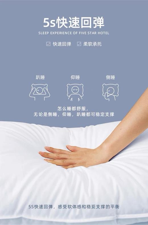 日单🇯🇵【凤栖良川】五星级酒店羽丝绒全棉贡缎枕芯 商品图5