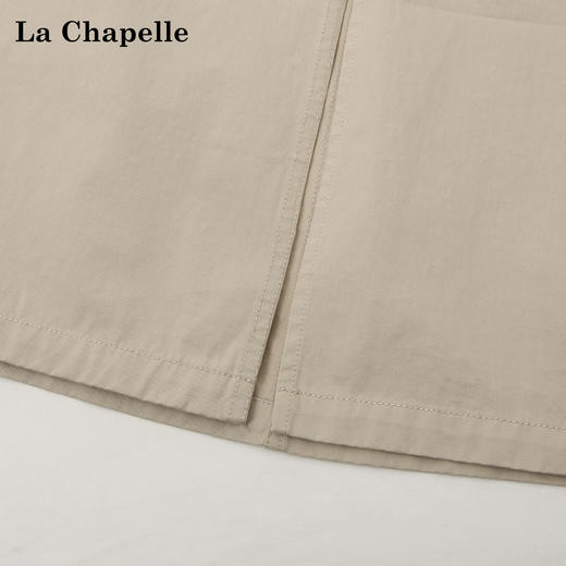 天猫同步【胯宽救星】拉夏贝尔/La Chapelle美式松紧腰抽绳可调节藏肉遮胯压褶休闲百搭半身裙 商品图4