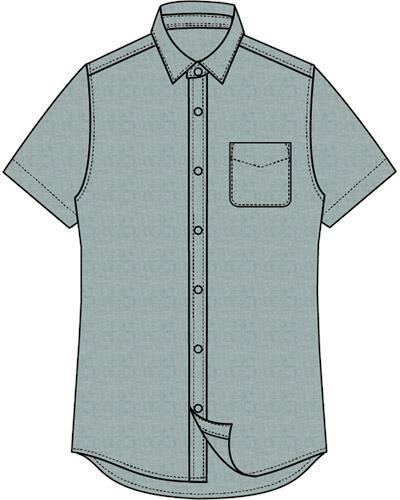 佐丹奴男装立领莱赛尔混纺短袖衬衫01046251 商品图4