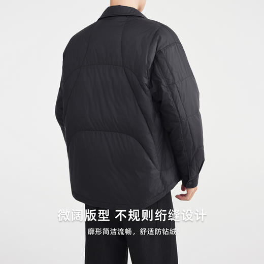 墨麦客男装简约衬衫领羽绒服男2025冬新款防泼溅羽绒外套男88861 商品图1