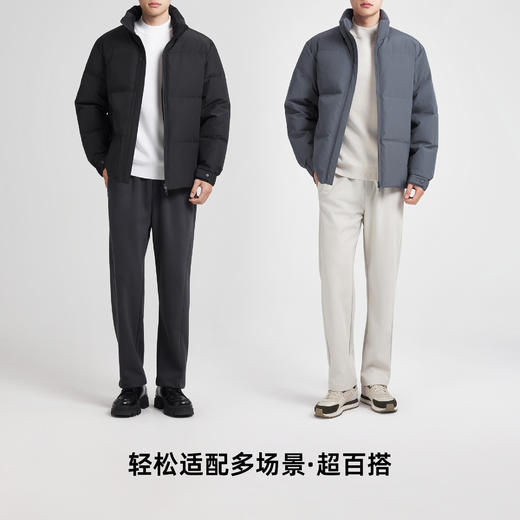 墨麦客男装简约休闲立领面包服男士2025冬季新款加厚保暖羽绒服男 商品图4