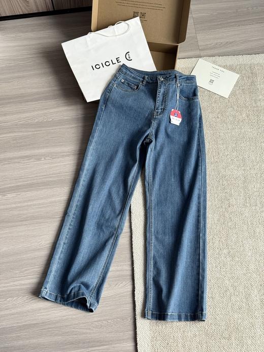 lclcLE之禾女装26早春新款棉弹牛仔直筒裤 商品图7