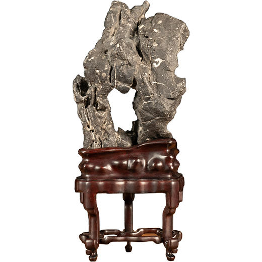 黑太湖文房赏石（红木座） 商品图5