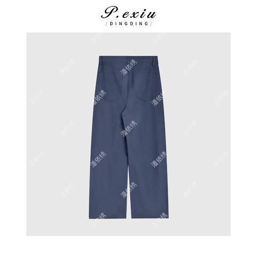 03-5潘依绣丁丁宠粉夏季百搭腰头撞色弯刀休闲裤Q30054 商品图1