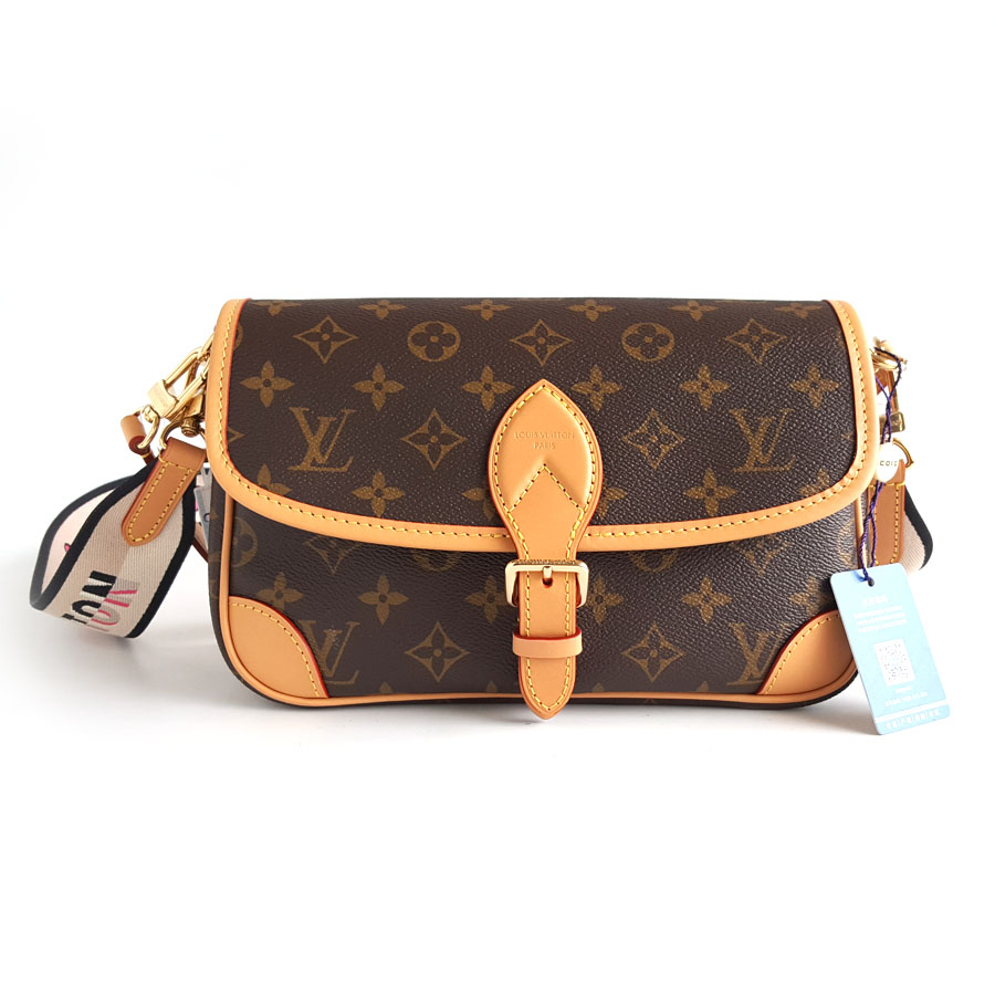 【全新】LV路易威登DIANE M45985老花黑肩带DIANE法棍包单肩包女士260326NJT38