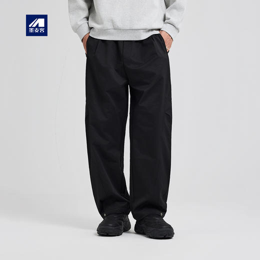 墨麦客男装美式弯刀阔腿裤2025秋季新款日系复古工装裤子男91425 商品图0