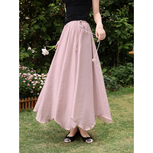 鹿向南【0330/20:00新品前一小时7折限量100件】粉色半身裙 商品图2