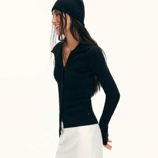 Ariseism黑标 90%羊毛针织开衫女春季新款上衣 商品图3