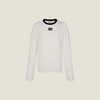 MIU-T 贴布撞色白长袖 商品缩略图0