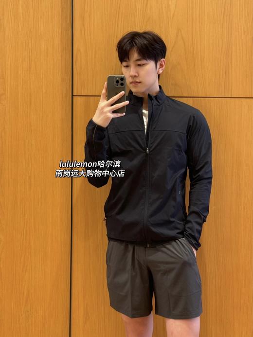 付款减库存，毒家！ 三色  男女同款 lululemon Stretch Ventilated Run Jacket 男士轻量化防晒透气外套运动夹克领标露 商品图2