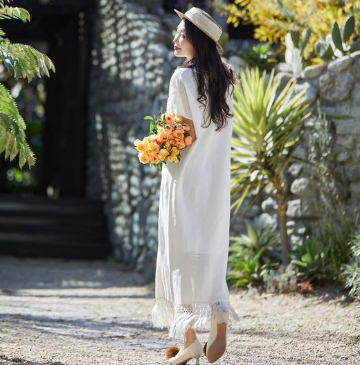 【林栖设计小店】手编流苏|提花国风针织裙2026夏新款毛织连衣裙两件套1962096 商品图2