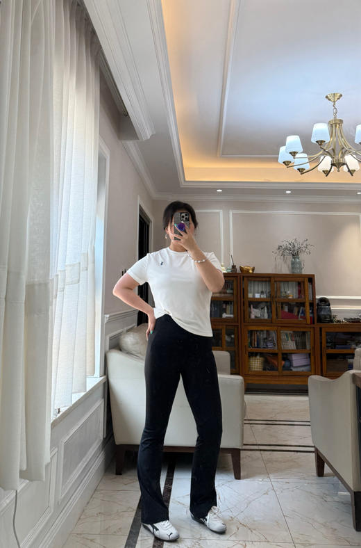 328-4渠道货 lulu美人鱼 超高腰喇叭裤 亚洲版 签约面料 巨好穿 运动休闲均可 商品图14