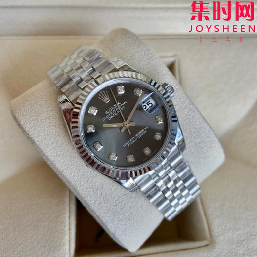 劳力士GS日志型系列 女款31mm 日志31系列 灰盘钻面 女士腕表 搭载改Cal.2236全自动机械机芯 商品图0