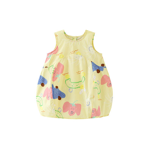 迷你巴拉巴拉女童裙子宝宝亲肤舒适透气100%纯棉艺术连衣裙2026夏 商品图4