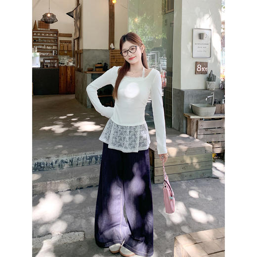 <曾小咸推荐>3.31现货秒杀 ！微信超特价！韩系蕾丝边打底衫 日常139.99 立减70 秒杀69.99！！ 商品图4