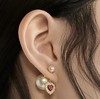 Dior 围珠爱心双珠耳钉（XTY） 商品缩略图0