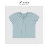 03-5潘依绣丁丁宠粉法式温柔俏皮系绳泡泡袖衬衫Q6842 商品缩略图0