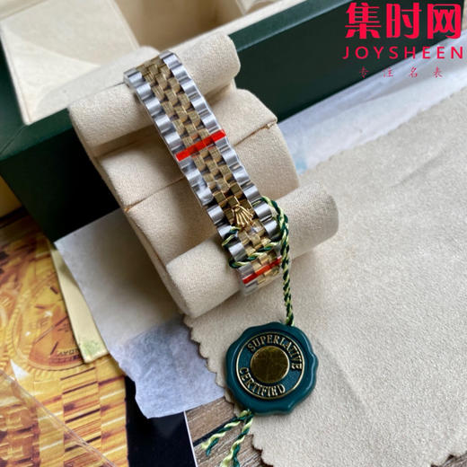 劳力士GS日志型系列 女款31mm 日志31系列 橄榄绿 间金绿罗马钻圈 女士腕表 搭载改Cal.2236全自动机械机芯 商品图5