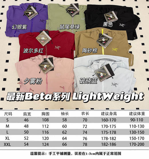 始祖鸟 新Beta系列 Light Weight冲锋衣 商品图8