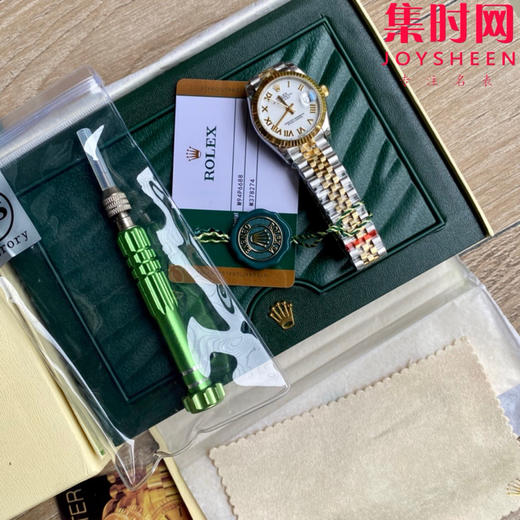 劳力士GS日志型系列 女款31mm 日志31系列 间金白罗马 女士腕表 搭载改Cal.2236全自动机械机芯 商品图2