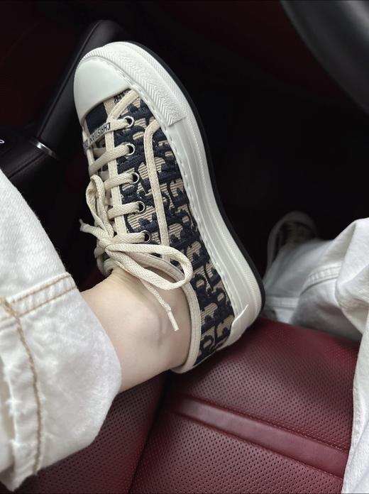 迪奥  新款老花帆布厚底鞋 商品图6