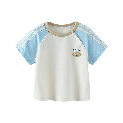 迷你巴拉巴拉儿童短袖T恤凉感抑菌透气拼色运动风宝宝上衣26新款 商品图4