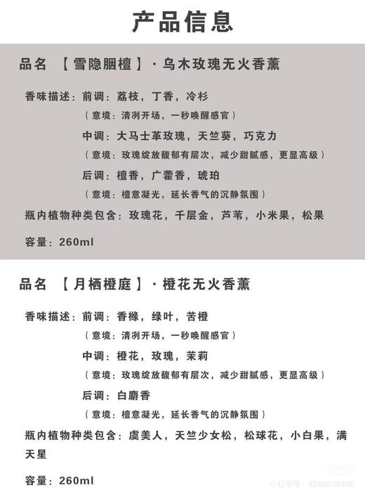 Edition 香薰。1️⃣雪隐烟檀 2️⃣月栖橙庭 商品图3