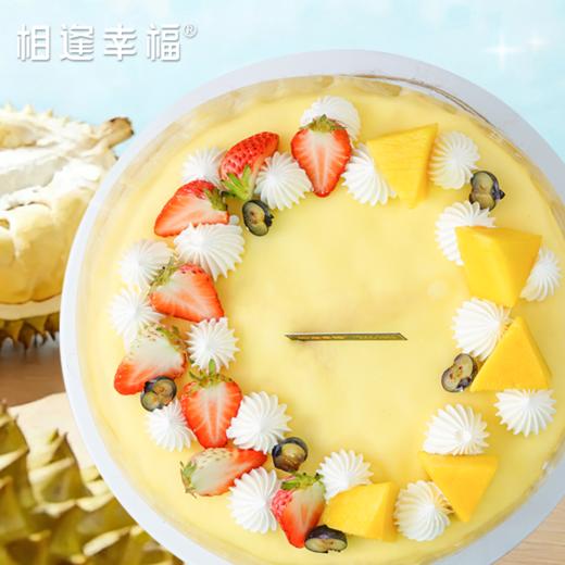 【榴芒双拼千层蛋糕】一半是奶香与榴莲的缠绵，一半是芒果与夏日的邂逅~（可选1/2/3磅） 商品图2