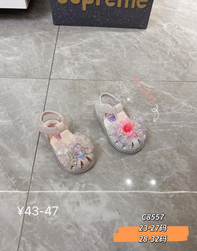 新款凉鞋卡通带灯C8557  23-27 28-32码