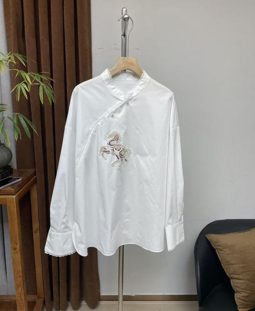 原单重工刺绣亮片衬衫 商品图4