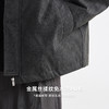 墨麦客男装2025年冬季新款金属丝揉纹免水洗PU老钱风翻领羽绒服男 商品缩略图3