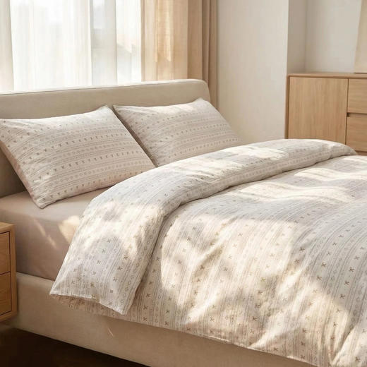 战时清仓！品牌源头工厂直发，实实在在的纯棉床品，「60支贡缎 / 母婴A类双层纱」款 四件套可选，柔软透气、四季可用，10种高定花色，又美又舒服！（空谷幽兰部分规格预售3.30起发货） 商品图8