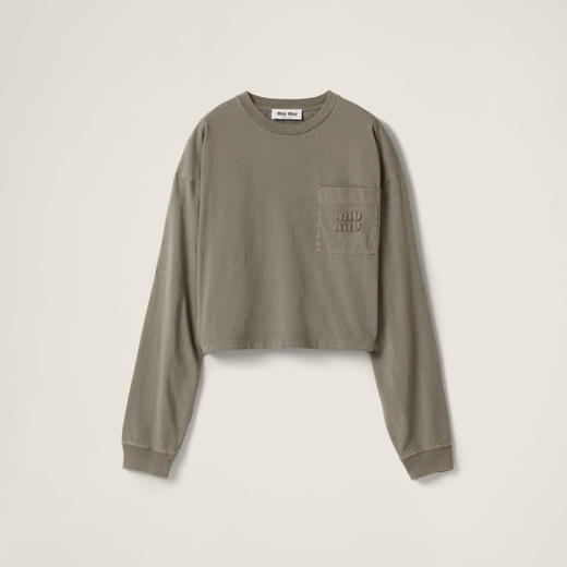 MIU-T 做旧军绿口袋长袖 商品图0